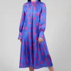 Silk Chemiser Dress in Jardin Print