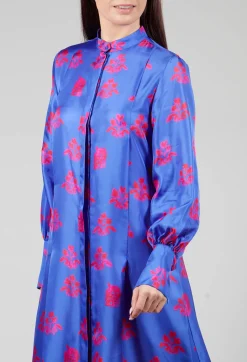 Silk Chemiser Dress in Jardin Print