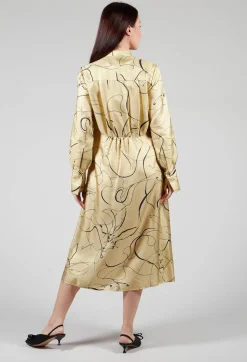 Silk Chemiser Dress in Rabbit Print