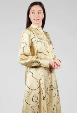 Silk Chemiser Dress in Rabbit Print