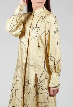 Silk Chemiser Dress in Rabbit Print