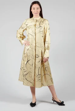 Silk Chemiser Dress in Rabbit Print