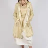 Silk Crease Overcoat in Wax Cloud