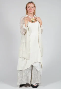 Silk Lightweight Blazer in Chalk