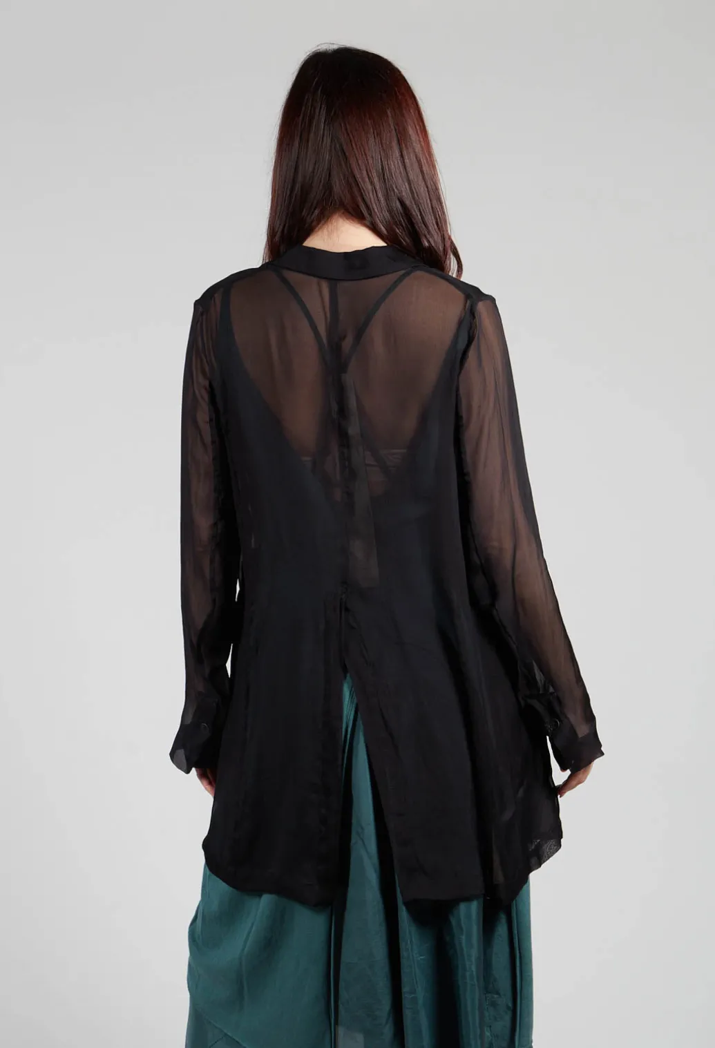 Silk Lightweight Blazer in Black