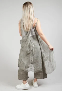 Silk Overdress in Hay Cloud