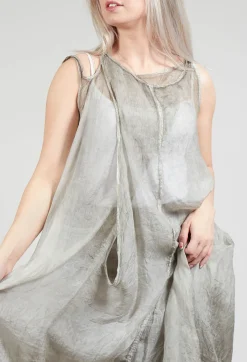 Silk Overdress in Hay Cloud