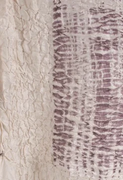 Silk Scarf in Beige/Purple