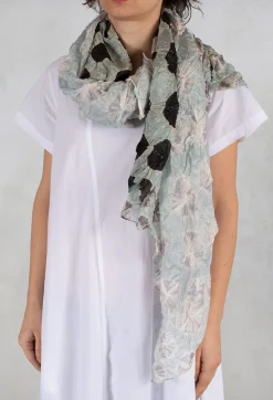 Silk Scarf in Black/Grey