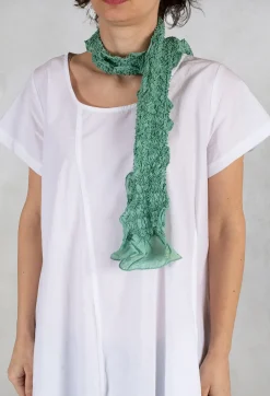 Silk Scarf in Forest Green