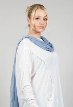Silk Scarf in Original Blue