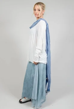Silk Scarf in Original Blue