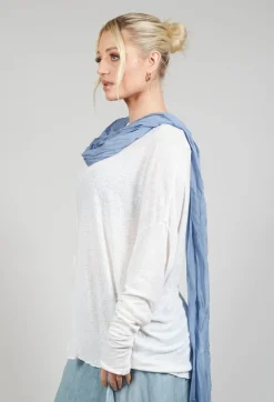 Silk Scarf in Original Blue