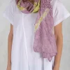 Silk Scarf in Pink/Green