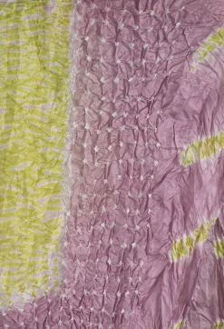 Silk Scarf in Pink/Green