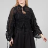 Silk Shirt in Black