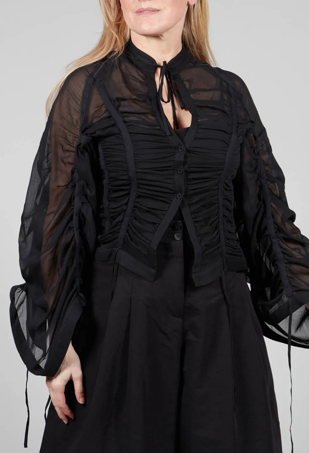 Silk Shirt in Black