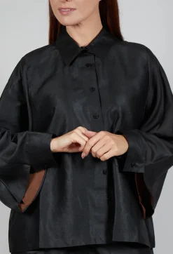 Silk Shirt in Black