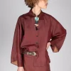 Silk Shirt in Copper
