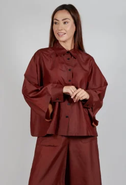 Silk Shirt in Copper