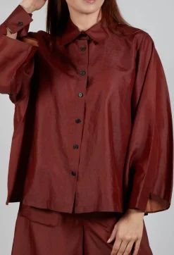 Silk Shirt in Copper