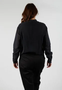 Silk Shirt in Dark Green