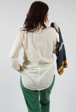 Silk Shirt in Light Yellow