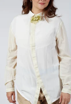 Silk Shirt in Light Yellow