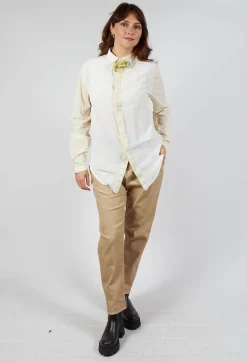 Silk Shirt in Light Yellow