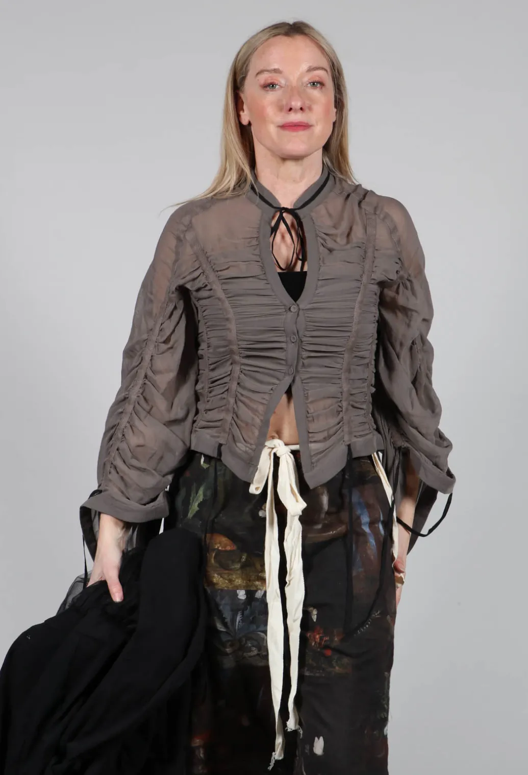 Silk Shirt in Mud
