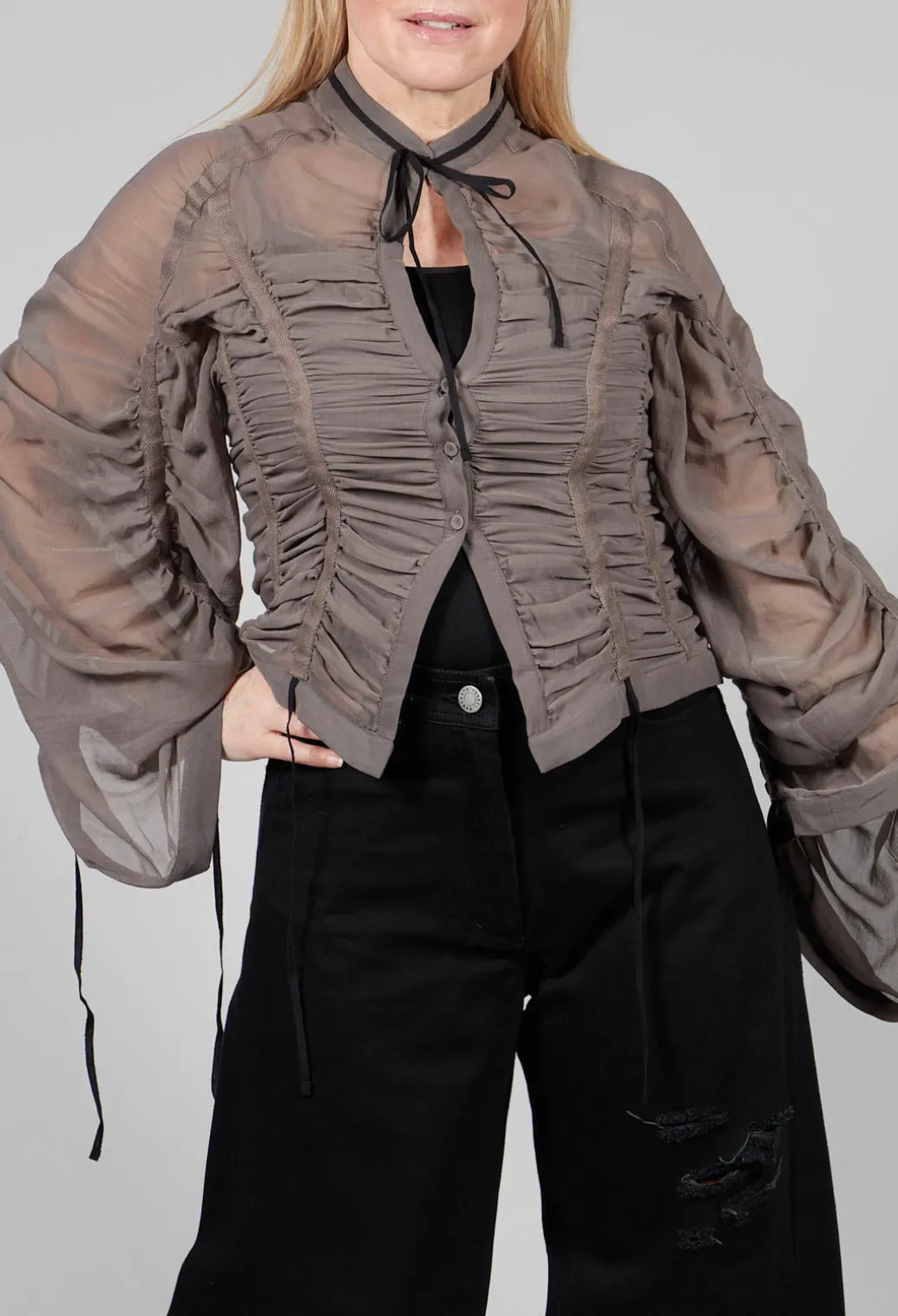 Silk Shirt in Mud