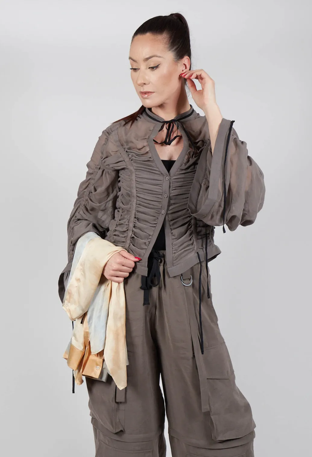 Silk Shirt in Mud