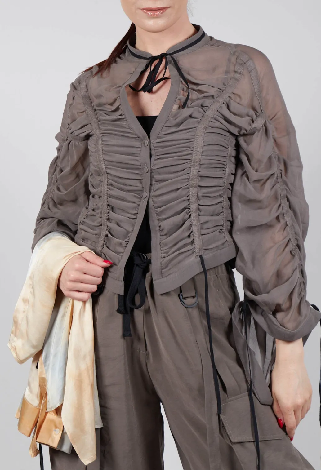 Silk Shirt in Mud