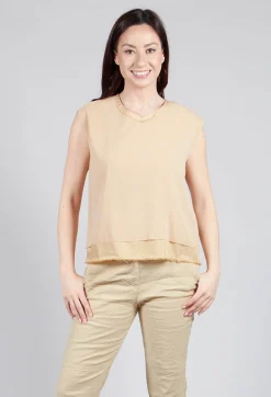 Silk Vest Top in Juta