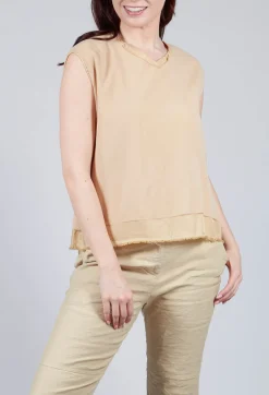 Silk Vest Top in Juta