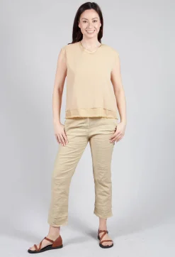 Silk Vest Top in Juta