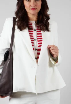 Single Breasted Blazer in Latte