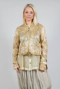 Single Fasten Jacket in Wax Cloud