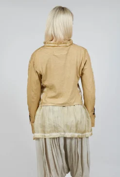 Single Fasten Jacket in Wax Cloud