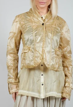 Single Fasten Jacket in Wax Cloud