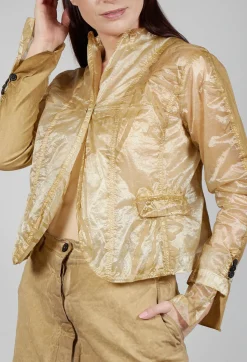 Single Fasten Jacket in Wax Cloud