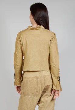 Single Fasten Jacket in Wax Cloud