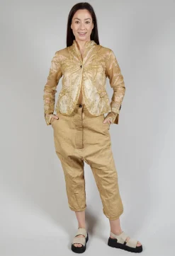 Single Fasten Jacket in Wax Cloud