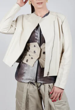 Sinister Pelle Jacket in Sabbia