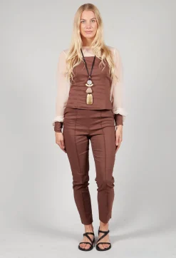 Skinny Trousers in Cioccolato