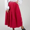 Skirt in Cremisi-Crimson