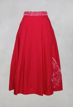 Skirt in Cremisi-Crimson