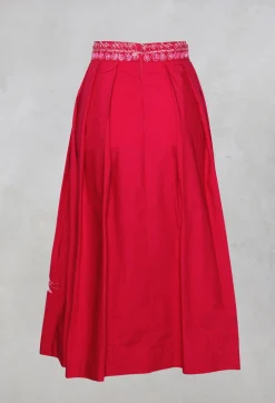 Skirt in Cremisi-Crimson