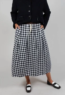 Skirt Jude in Navy Check