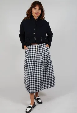 Skirt Jude in Navy Check